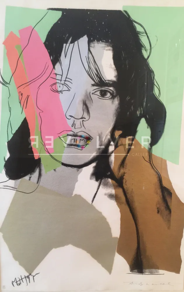 Zeefdruk Warhol - Mick Jagger (FS II.140)