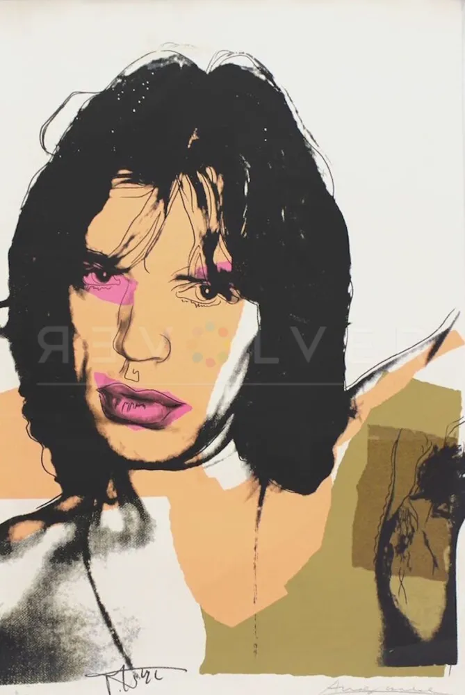 Zeefdruk Warhol - Mick Jagger (FS II.141) 