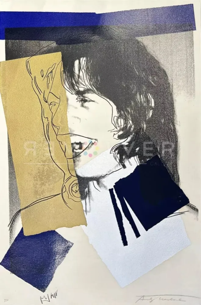 Zeefdruk Warhol - Mick Jagger (FS II.142)