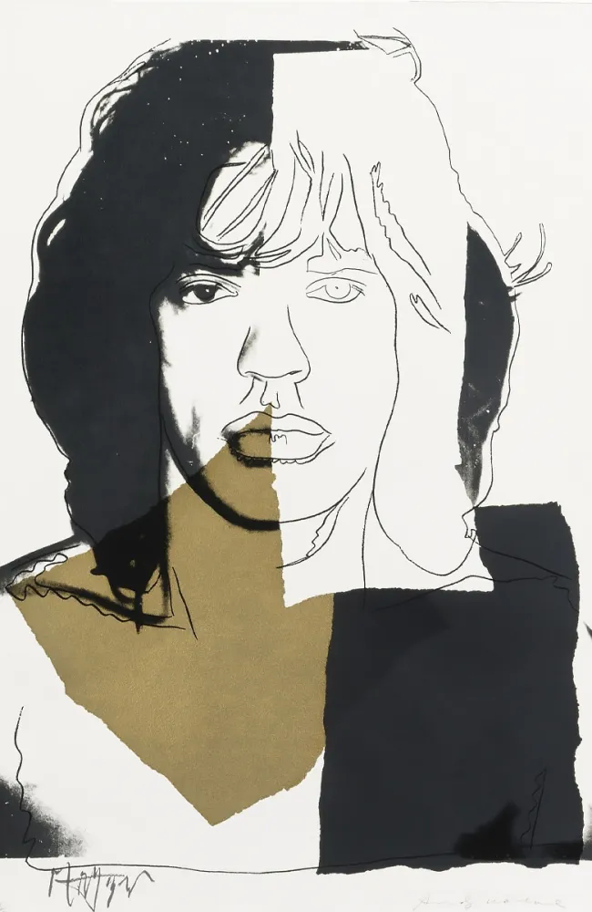 Zeefdruk Warhol - Mick Jagger (FS II.146)