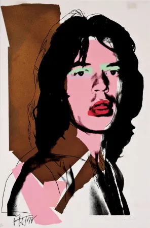 Zeefdruk Warhol - Mick Jagger (Red Lips) (FS II.143) by andy warhol