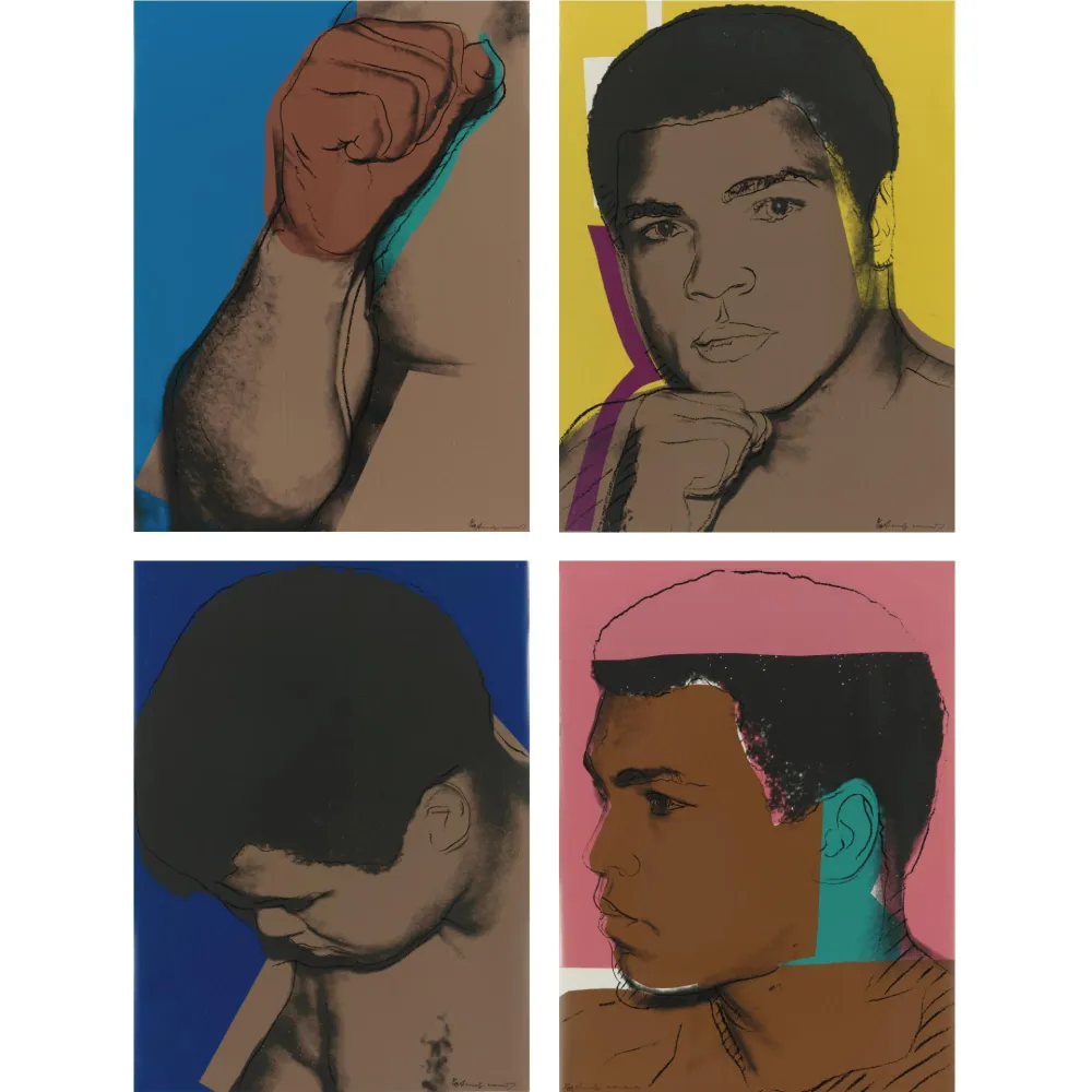 Zeefdruk Warhol - Muhammad Ali Complete Portfolio 