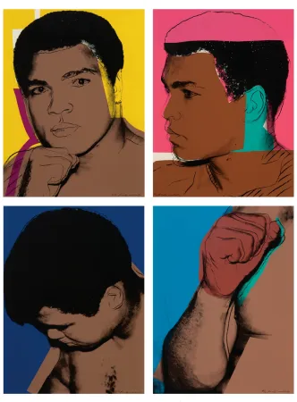 Zeefdruk Warhol - Muhammad Ali Complete Portfolio 