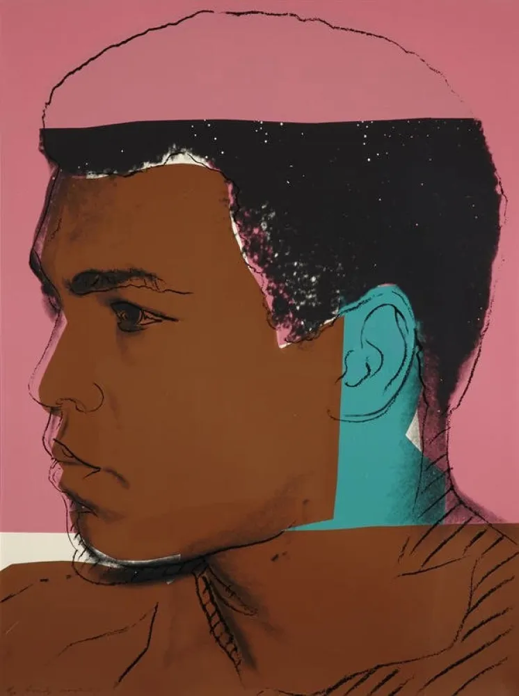 Zeefdruk Warhol - Muhammad Ali (FS II.179) by Andy Warhol