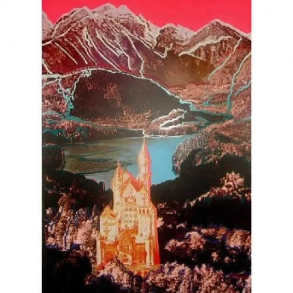 Zeefdruk Warhol - Neuschwanstein