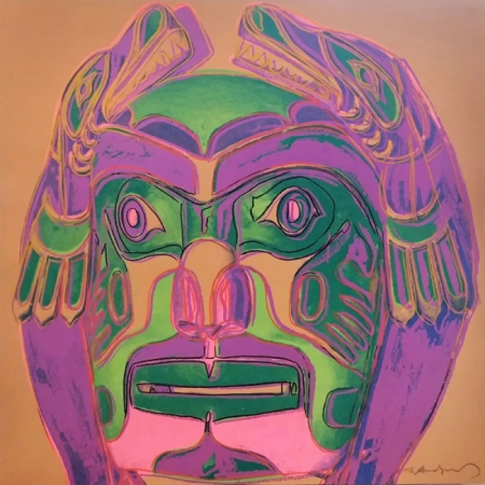 Zeefdruk Warhol - NORTHWEST COAST MASK FS II.380