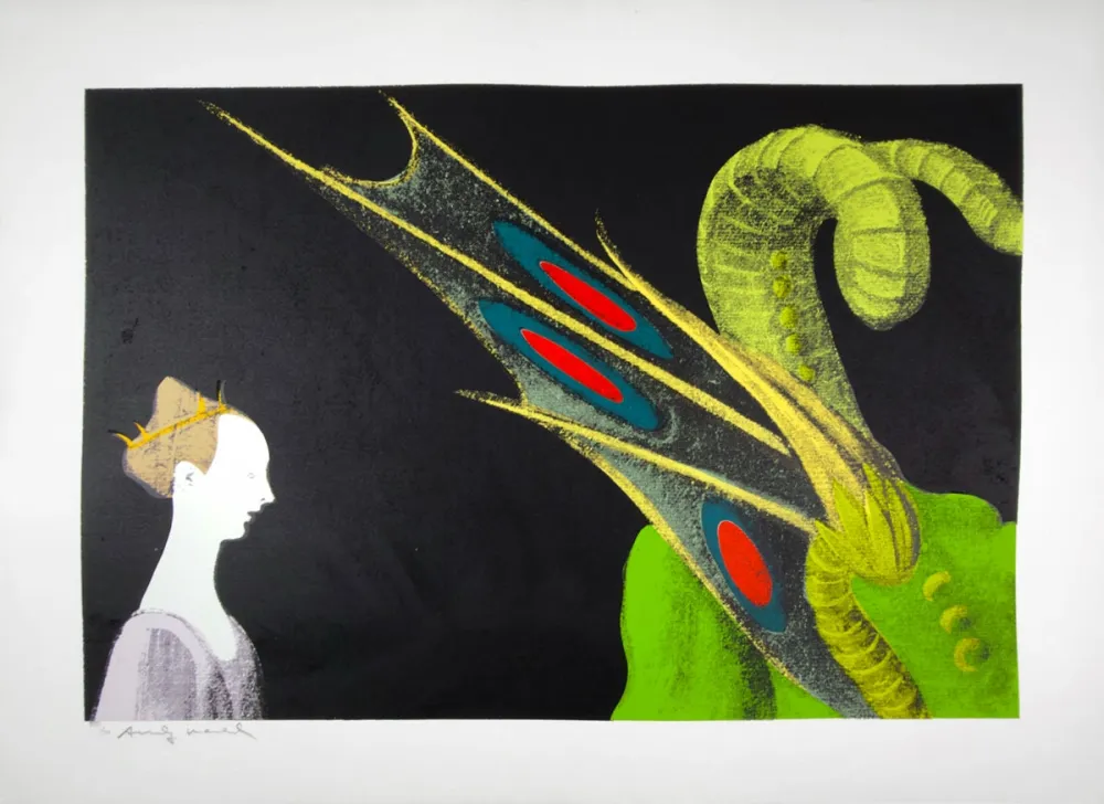 Zeefdruk Warhol - Paolo Uccello, St. George and the Dragon 324