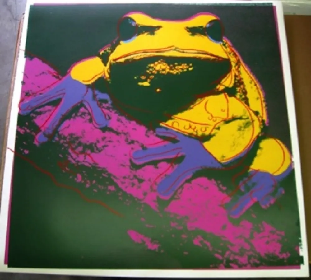 Zeefdruk Warhol - Pine Barrens Tree Frog 294 by Andy Warhol