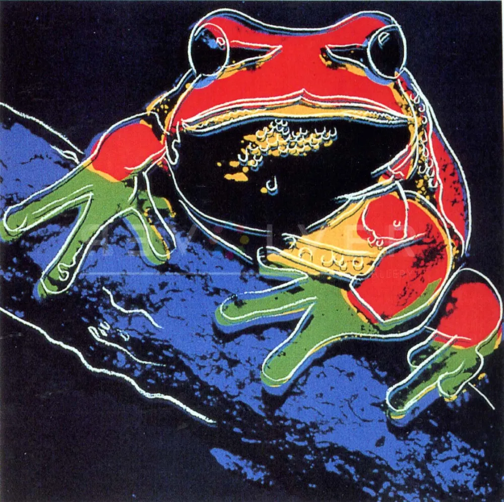 Zeefdruk Warhol - Pine Barrens Tree Frog (FS II.294)