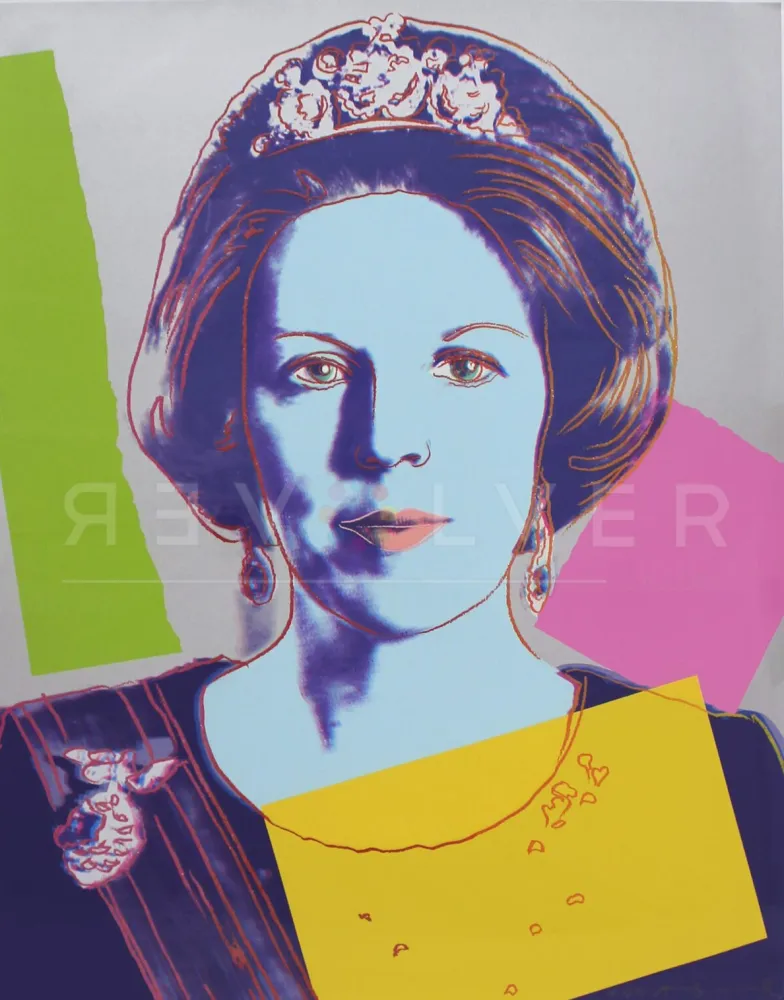 Zeefdruk Warhol - Queen Beatrix of the Netherlands (FS II.340)