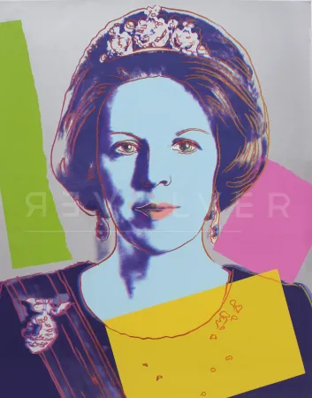 Zeefdruk Warhol - Queen Beatrix of the Netherlands (FS II.340)