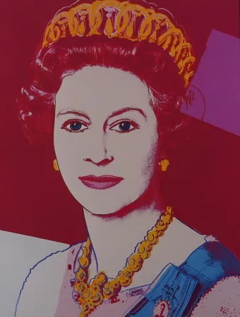 Zeefdruk Warhol - Queen Elizabeth II