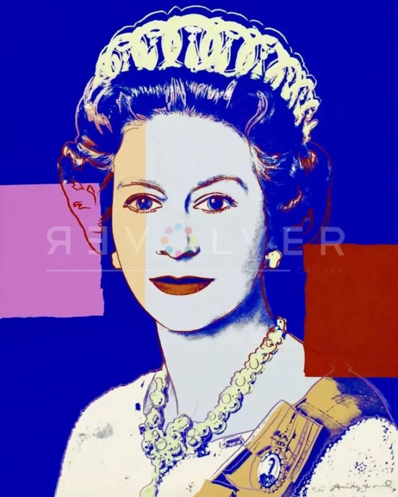 Zeefdruk Warhol - Queen Elizabeth II 337