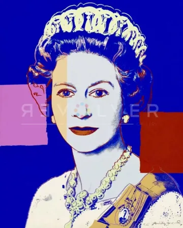 Zeefdruk Warhol - Queen Elizabeth II 337