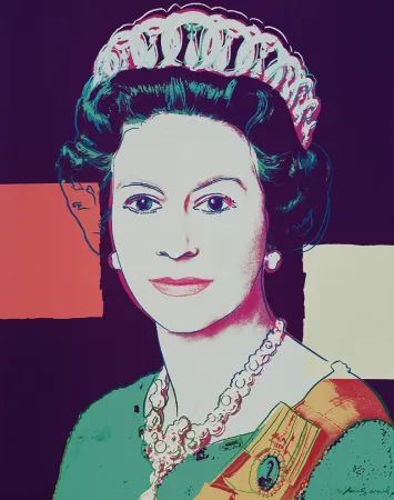 Zeefdruk Warhol - Queen Elizabeth II of the United Kingdom 335 by Andy Warhol