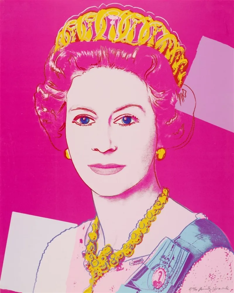 Zeefdruk Warhol - Queen Elizabeth II of the United Kingdom 336