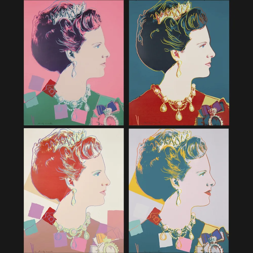 Zeefdruk Warhol - Queen Margrethe II Of Denmark Complete Portfolio (Reigning Queens)