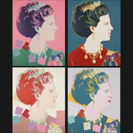 Zeefdruk Warhol - Queen Margrethe II Of Denmark Complete Portfolio (Reigning Queens)