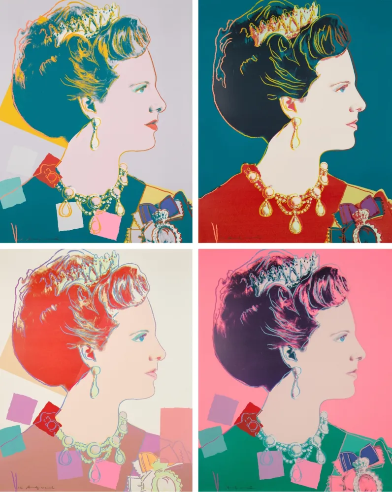 Zeefdruk Warhol - Queen Margrethe II Of Denmark Complete Portfolio (Reigning Queens)
