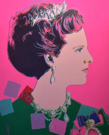 Zeefdruk Warhol - Queen Margrethe II of Denmark (FS II.345)