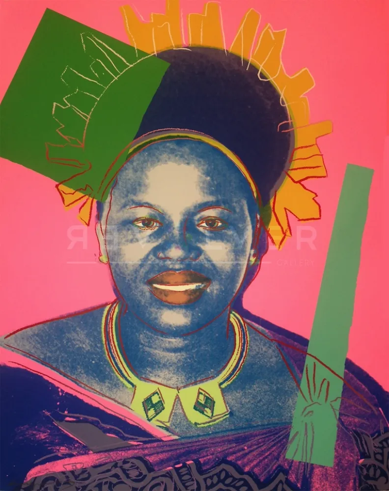 Zeefdruk Warhol - Queen Ntombi Twala of Swaziland TP (FS IIB.346)