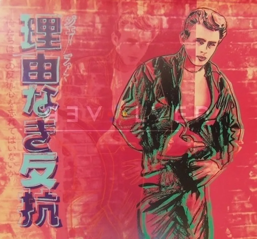 Zeefdruk Warhol - Rebel Without A Cause (James Dean) (FS II.355)