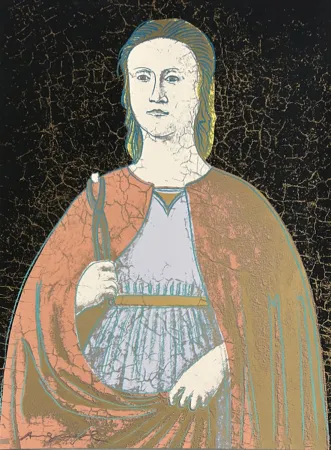 Zeefdruk Warhol - Saint  Apollonia 331
