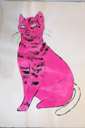 Lithografie Warhol - Sam (pink with white tail)