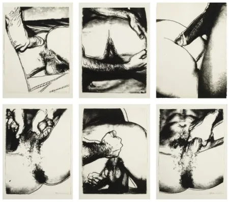 Zeefdruk Warhol - Sex Parts Complete Portfolio 