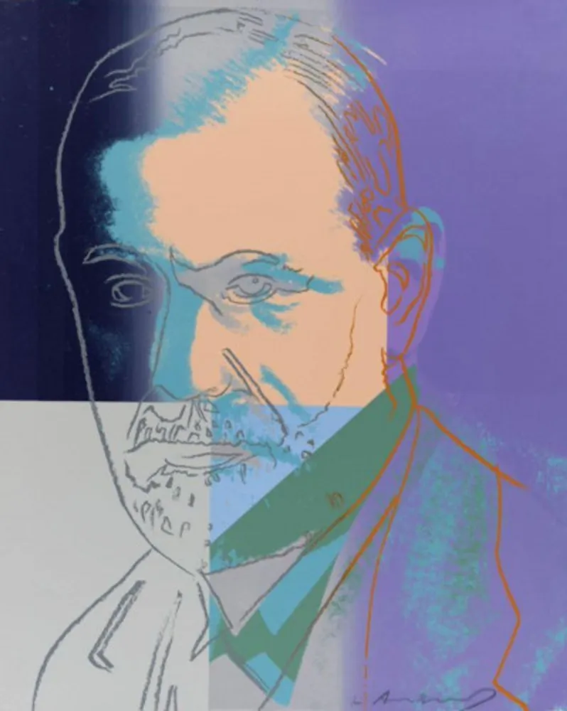 Zeefdruk Warhol - Sigmund Freud