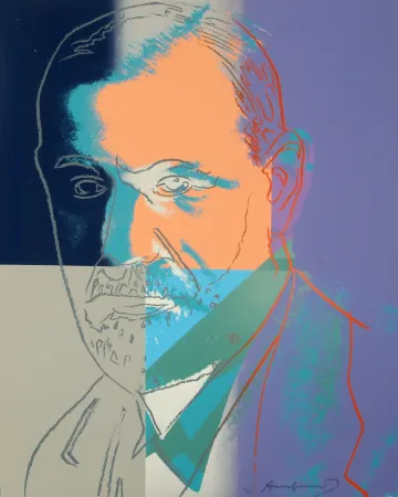 Zeefdruk Warhol - Sigmund Freud, II.235 from Ten Painters of Jews in the Twentieth Century