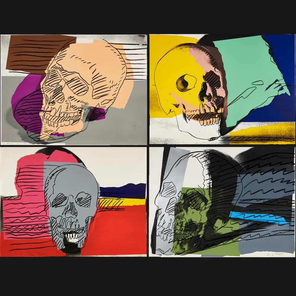 Zeefdruk Warhol - Skulls Complete Portfolio (FS II.157-160)
