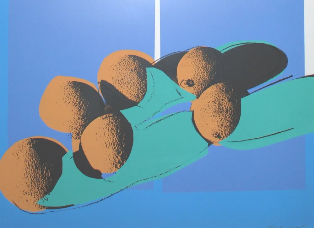 Zeefdruk Warhol -  Space Fruit: Cantaloupes I 201