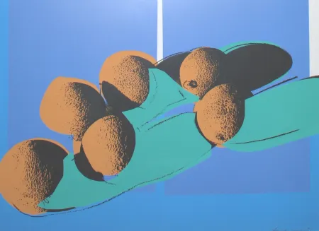 Zeefdruk Warhol -  Space Fruit: Cantaloupes I 201