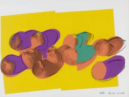 Zeefdruk Warhol - Space Fruit: Peaches 202 by Andy Warhol