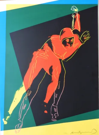 Zeefdruk Warhol - Speed Skater