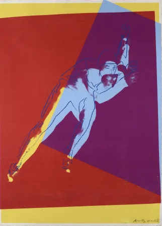 Zeefdruk Warhol - Speed Skater (from Art and Sports Portfolio)