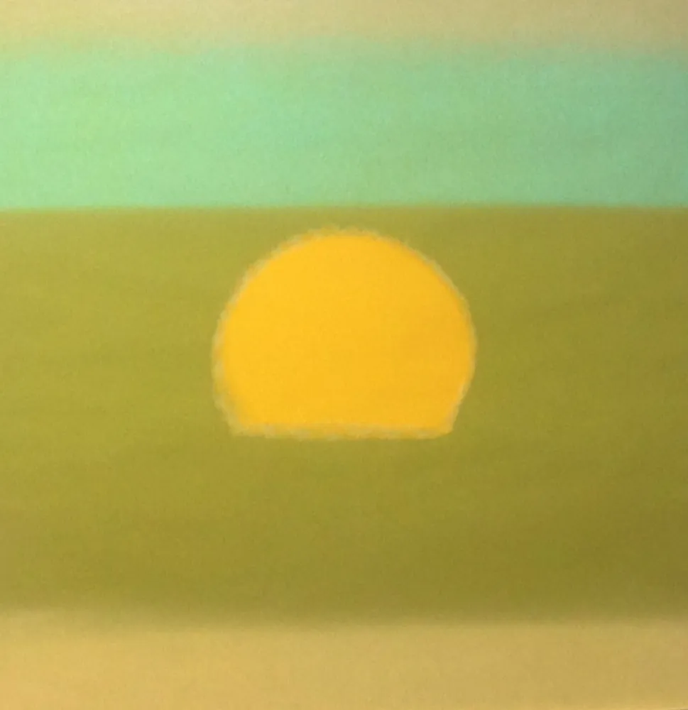 Zeefdruk Warhol - Sunset (Yellow/Green) (FS II.85)