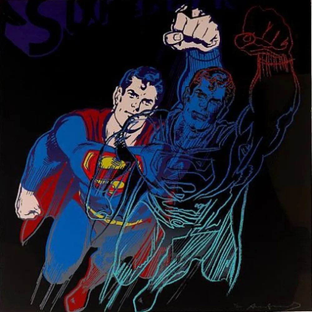 Zeefdruk Warhol - Superman (II.260) From Myths portfolio