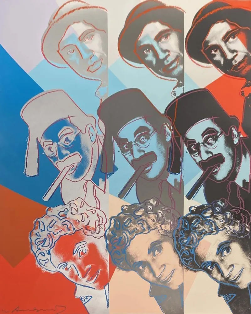 Zeefdruk Warhol - The Marx Brothers, II.232, from Ten Portraits of Jews of the Twentieth Century