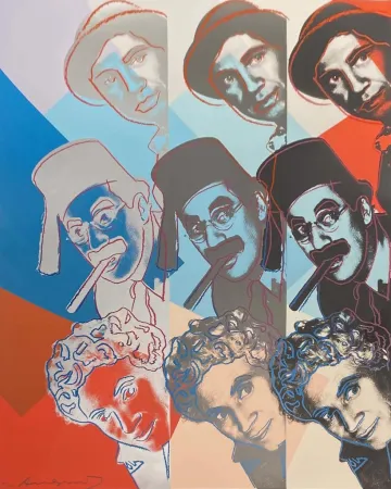 Zeefdruk Warhol - The Marx Brothers, II.232, from Ten Portraits of Jews of the Twentieth Century