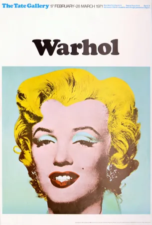 Lithografie Warhol - The Tate Gallery - Marilyn Monroe, 1971.