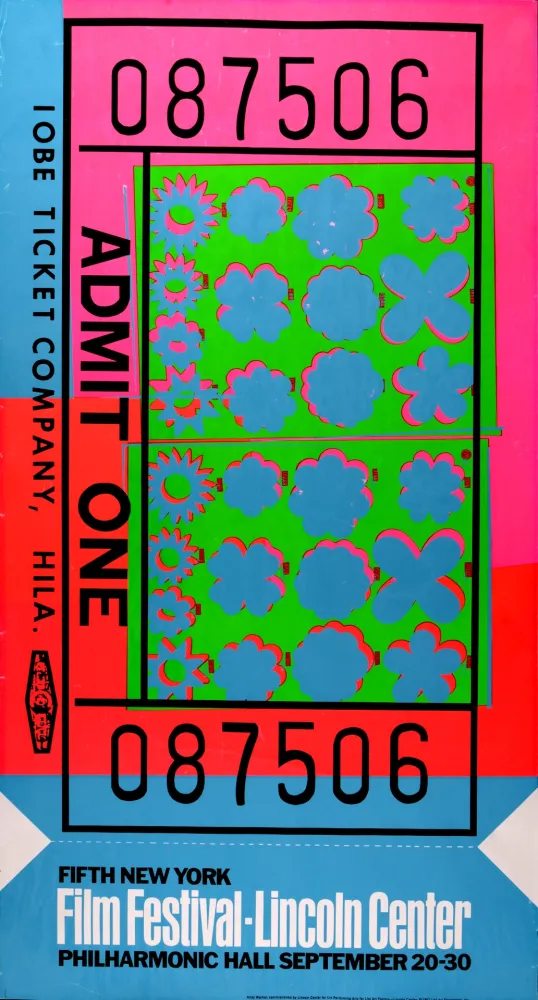 Zeefdruk Warhol - Ticket for Lincoln Center, 1967