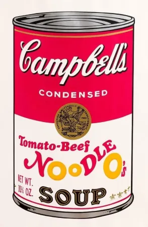 Zeefdruk Warhol - Tomato-Beef Noodle O’s (FS II.61)