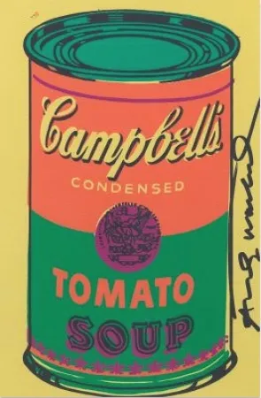 Lithografie Warhol - Tomato Soup Bookplate