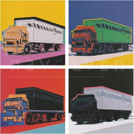 Zeefdruk Warhol - Truck, Complete Portfolio (FS II.367-II.370)