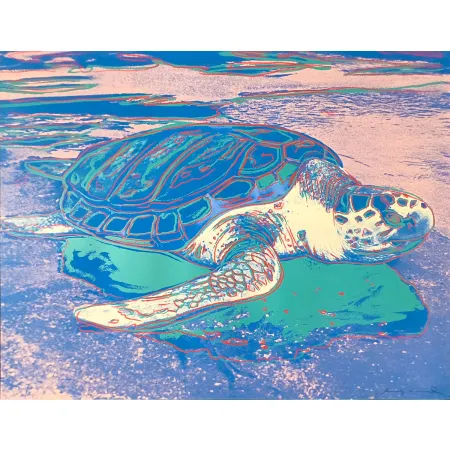 Zeefdruk Warhol - Turtle