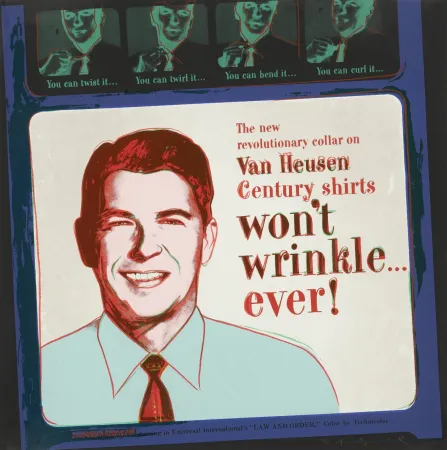 Zeefdruk Warhol - Van Heusen (Ronald Regan)