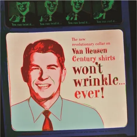 Zeefdruk Warhol - Van Heusen (Ronald Regan) (FS II.356)