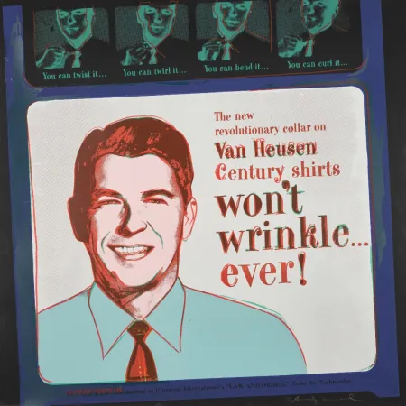 Zeefdruk Warhol - Van Heusen (Ronald Regan) (FS II.356)